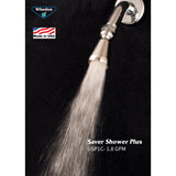 Whedon SaverShower Chrome Brass 1 settings Showerhead 1.8 gpm