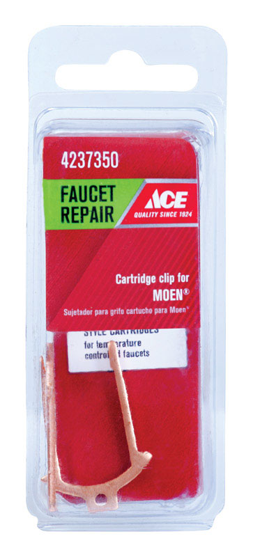 Ace Cartridge Clip Moen 1/2 in. H Stainless Steel 1 pc