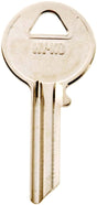 Hy-Ko 11010Y52 Key Blank, Brass, Nickel, For: Yale Cabinet, House Locks and Padlocks, Y52 Key Number, Pack of 10