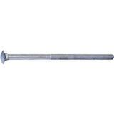 Midwest Fastener 05532 Carriage Bolt, 1/2-13 in Thread, NC Thread, 10 in OAL, 2 Grade