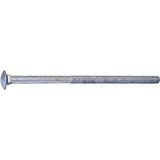 Midwest Fastener 05532 Carriage Bolt, 1/2-13 in Thread, NC Thread, 10 in OAL, 2 Grade