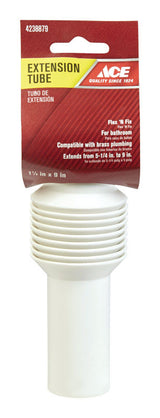 Ace 1-1/4 in. D X 9 in. L Plastic Extension Tube