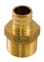 aqua-dynamic 9781-034 Pipe Adapter, 1/2 x 3/4 in, PEX x Male, PEX-B, Brass