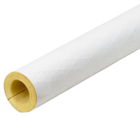 Frost King F12X Tubular Pipe Cover, 3 ft L, Fiberglass, White, 1 in Pipe