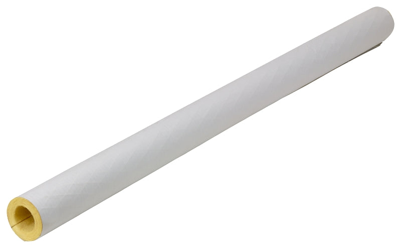 Frost King F12X Tubular Pipe Cover, 3 ft L, Fiberglass, White, 1 in Pipe
