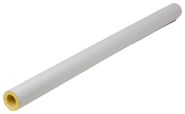 Frost King F12X Tubular Pipe Cover, 3 ft L, Fiberglass, White, 1 in Pipe
