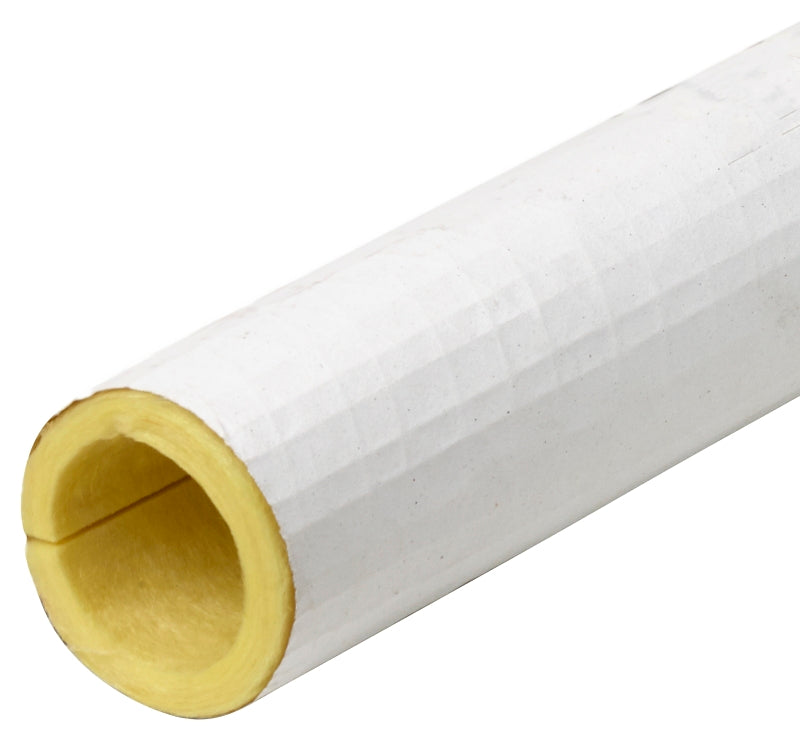 Frost King F13X Tubular Pipe Cover, 3 ft L, Fiberglass, White, 1-1/4 in Pipe