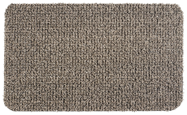 Grassworx Clean Machine Series 10372031 Door Mat, 30 in L, 18 in W, Rectangular, Medium Flair Pattern, Earth Taupe