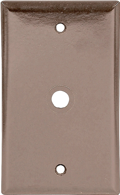 Eaton Wiring Devices 2128 2128B-BOX Wallplate, 4-1/2 in L, 2-3/4 in W, 1 -Gang, Thermoset, Brown, High-Gloss, Pack of 25