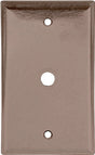 Eaton Wiring Devices 2128 2128B-BOX Wallplate, 4-1/2 in L, 2-3/4 in W, 1 -Gang, Thermoset, Brown, High-Gloss, Pack of 25