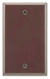 Eaton Cooper Wiring 2129 2129B-BOX Wallplate, 3-1/2 in L, 5-1/4 in W, 1/4 in Thick, 1 -Gang, Thermoset, Brown, Pack of 25