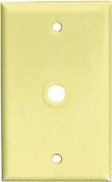 Eaton Wiring Devices 2128 2128V-BOX Wallplate, 4-1/2 in L, 2-3/4 in W, 1 -Gang, Thermoset, Ivory, High-Gloss