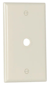 Eaton Wiring Devices 2128LA Wallplate, 4-1/2 in L, 2-3/4 in W, 1 -Gang, 1 -Port, Thermoset, Light Almond