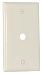 Eaton Wiring Devices 2128LA Wallplate, 4-1/2 in L, 2-3/4 in W, 1 -Gang, 1 -Port, Thermoset, Light Almond