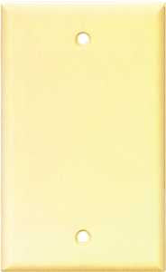 Eaton Cooper Wiring 2129 2129V-BOX Wallplate, 4-1/2 in L, 2-3/4 in W, 0.08 in Thick, 1 -Gang, Thermoset, Ivory, Pack of 25
