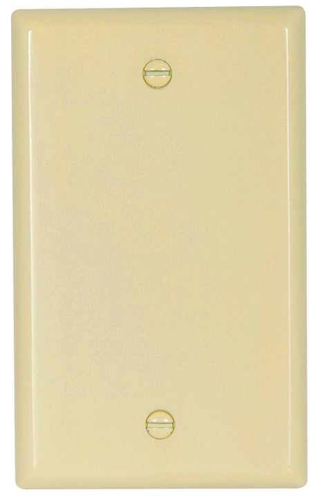 Eaton Cooper Wiring 2129 2129LA Wallplate, 4-1/2 in L, 2-3/4 in W, 0.08 in Thick, 1 -Gang, Thermoset, Light Almond