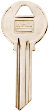 Hy-Ko 11010Y78 Key Blank, Brass, Nickel, For: Yale Cabinet, House Locks and Padlocks, Y78 Key Number, Pack of 10