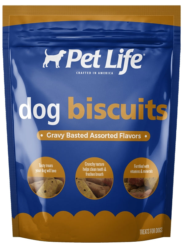 Pet Life 01002 Assorted Gravy Basted Biscuit, Milk Flavor, 4 lb