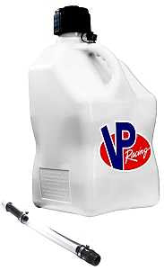VP Racing 3520 Motorsport Container, 5 gal Capacity, Polyethylene, White