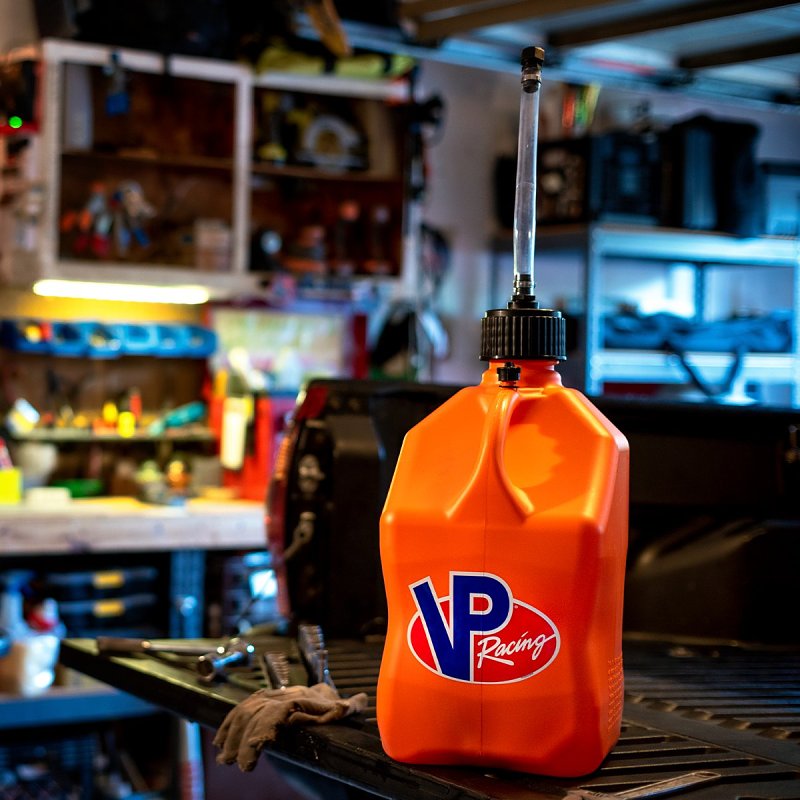 VP Racing Fuels 3532-CA Utility Jug, 5.5 gal Capacity, Plastic, Blue