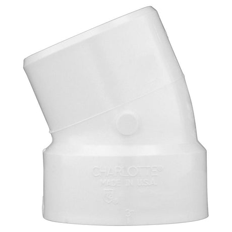 Charlotte Pipe 1-1/2 in. Hub X 1-1/2 in. D Spigot PVC Elbow 1 pk
