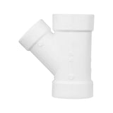 Charlotte Pipe Schedule 30 3 in. Hub X 3 in. D Hub PVC Reducing Wye 1 pk