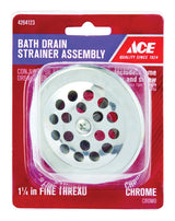 Ace 1-1/4 in. Chrome Chrome Shower Drain Strainer