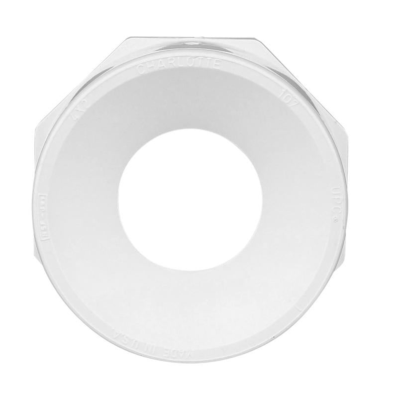 Charlotte Pipe Schedule 40 3 in. Spigot X 2 in. D Hub PVC Flush Bushing 1 pk