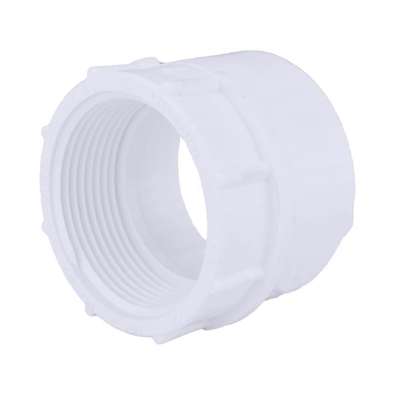 Charlotte Pipe Schedule 40 1-1/2 in. Hub X 1-1/2 in. D FPT PVC Pipe Adapter 1 pk