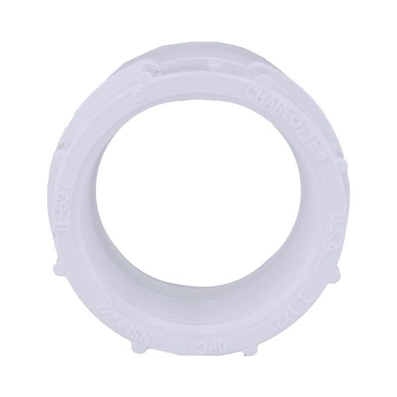 Charlotte Pipe Schedule 40 1-1/2 in. Hub X 1-1/2 in. D FPT PVC Pipe Adapter 1 pk