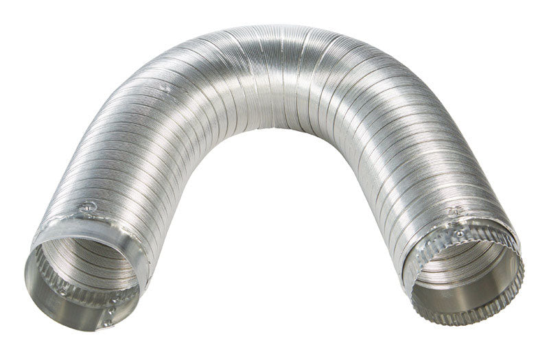 Ace 8 ft. L X 4 in. D Black/Silver Aluminum Duct, Pack of 9