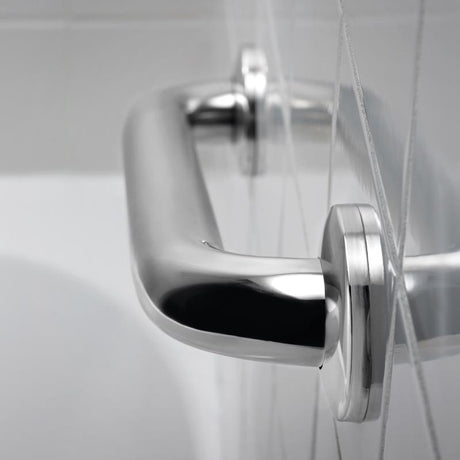 Delta 18 in. L ADA Compliant Peened Stainless Steel Grab Bar