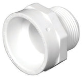 Charlotte Pipe Schedule 40 3 in. Hub X 3 in. D PVC Pipe Adapter 1 pk