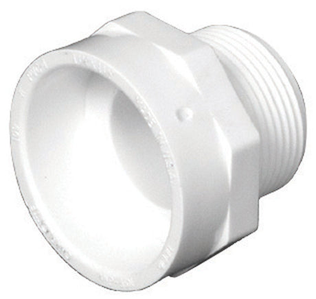 Charlotte Pipe Schedule 40 3 in. Hub X 3 in. D PVC Pipe Adapter 1 pk