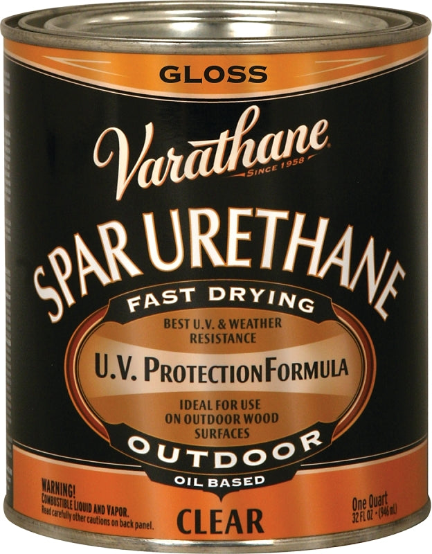 Rust-Oleum 242180H Outdoor Clear Oil Paint, Gloss, Liquid, Clear, 1 qt, Can