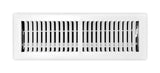 Tru Aire 4 in. H X 14 in. W 2-Way Powder Coat White Steel Floor Register