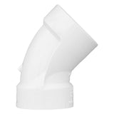 Charlotte Pipe Schedule 40 1-1/2 in. Hub X 1-1/2 in. D Hub PVC 45 Degree Elbow 1 pk