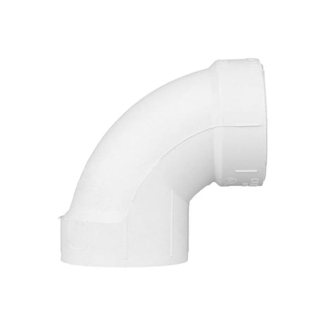 Charlotte Pipe Schedule 40 1-1/2 in. Hub X 1-1/2 in. D Hub PVC 90 Degree Elbow 1 pk