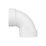 Charlotte Pipe Schedule 40 1-1/2 in. Hub X 1-1/2 in. D Hub PVC 90 Degree Elbow 1 pk