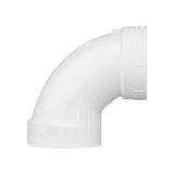 Charlotte Pipe Schedule 40 2 in. Hub X 2 in. D Hub PVC Elbow 1 pk