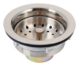 Ace 3-1/2 in. D Brushed Nickel Silver Brass Sink Strainer