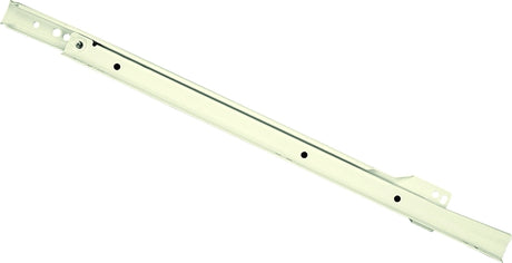 Knape & Vogt 1805H WH 550 Drawer Slide, 75 lb, 550 mm L Rail, 12.5 mm W Rail