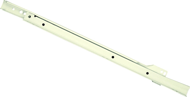 Knape & Vogt 1805H WH 550 Drawer Slide, 75 lb, 550 mm L Rail, 12.5 mm W Rail