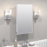 Zenith EM115 Medicine Cabinet, 16 in OAW, 4-1/2 in OAD, 26 in OAH, Plastic, 2-Shelf
