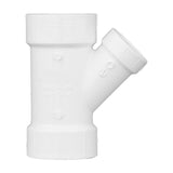 Charlotte Pipe Schedule 40 3 in. Hub X 3 in. D Hub PVC Reducing Wye 1 pk