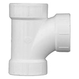 Charlotte Pipe Schedule 40 1-1/2 in. Hub X 1-1/2 in. D Hub PVC Sanitary Tee 1 pk