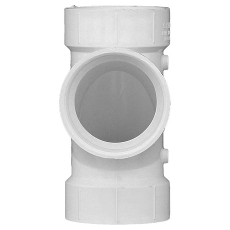 Charlotte Pipe Schedule 40 2 in. Hub X 2 in. D Hub PVC Sanitary Tee 1 pk