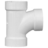 Charlotte Pipe Schedule 40 2 in. Hub X 2 in. D Hub PVC Sanitary Tee 1 pk