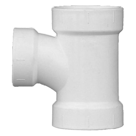 Charlotte Pipe Schedule 40 2 in. Hub X 2 in. D Hub PVC Sanitary Tee 1 pk