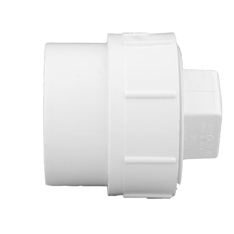 Charlotte Pipe Schedule 40 1-1/2 in. Spigot X 1-1/2 in. D FPT PVC Cleanout Adapter 1 pk